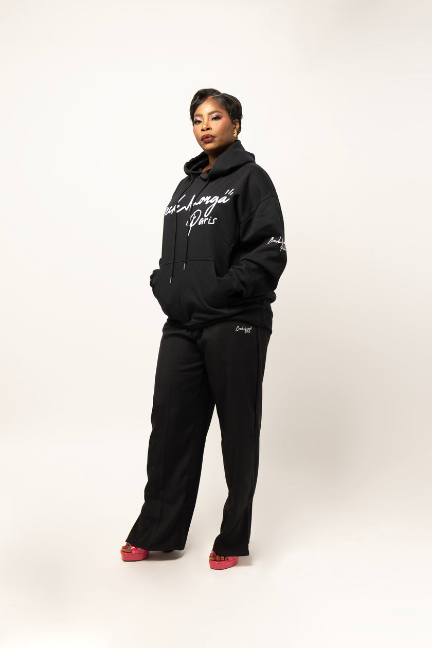 SWEAT-SHIRT À CAPUCHE OVERSIZE EN POLYESTER IMPRIMÉ CREKMONGA PARIS