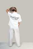 CHEMISE HAUTE COUTURE À MANCHE COURTE , COUPE OVERSIZE, À DEUX FENTES, EN POLYESTER ET COTON IMPRIMÉ – CREKMONGA PARIS