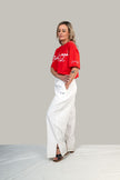 CROP TOP T-SHIRT EN COTON IMPRIMÉ CREKMONGA PARIS