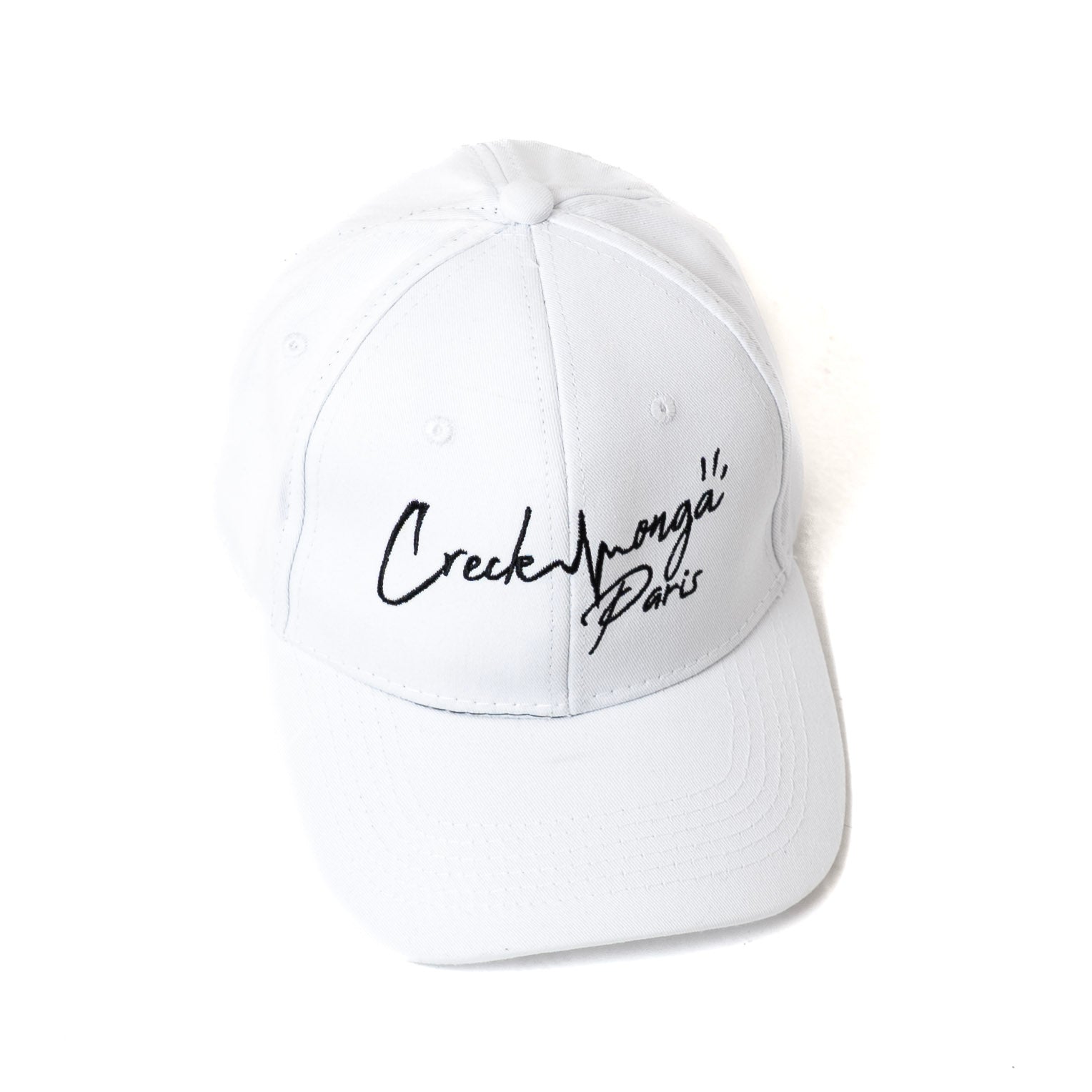 CASQUETTE EN COTON À BRODERIE CREKMONGA PARIS SUR LE DEVANT